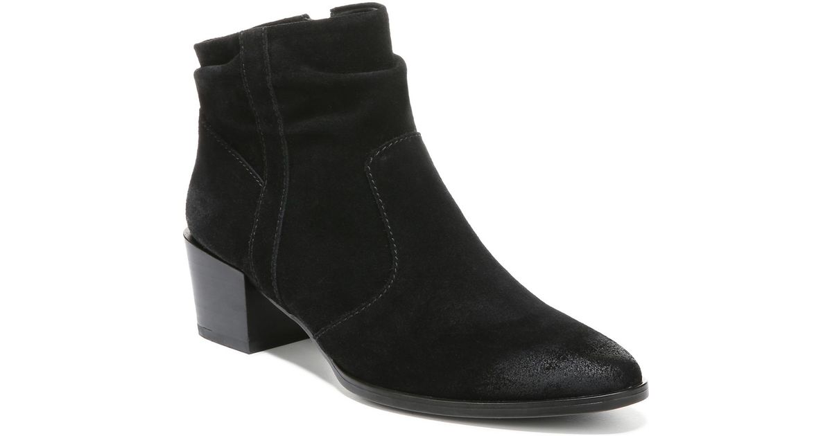 naturalizer black ankle boots