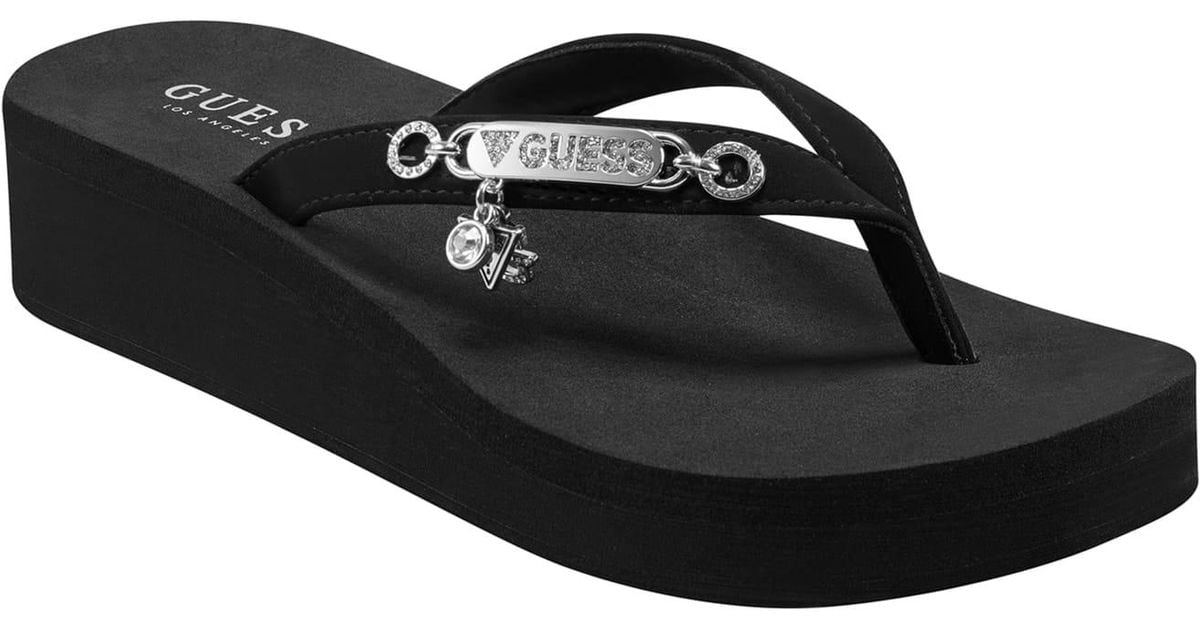 Guess Factory Mads Platform Flip Flops Lyst