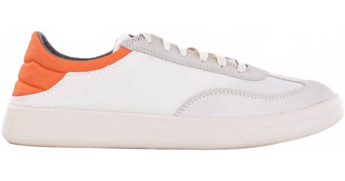 OluKai Punini Off White Molten Orange Mens Size 10.5 Casual Lace Up Shoes Olukai Punini Off-White Molten Orange Men main image 4