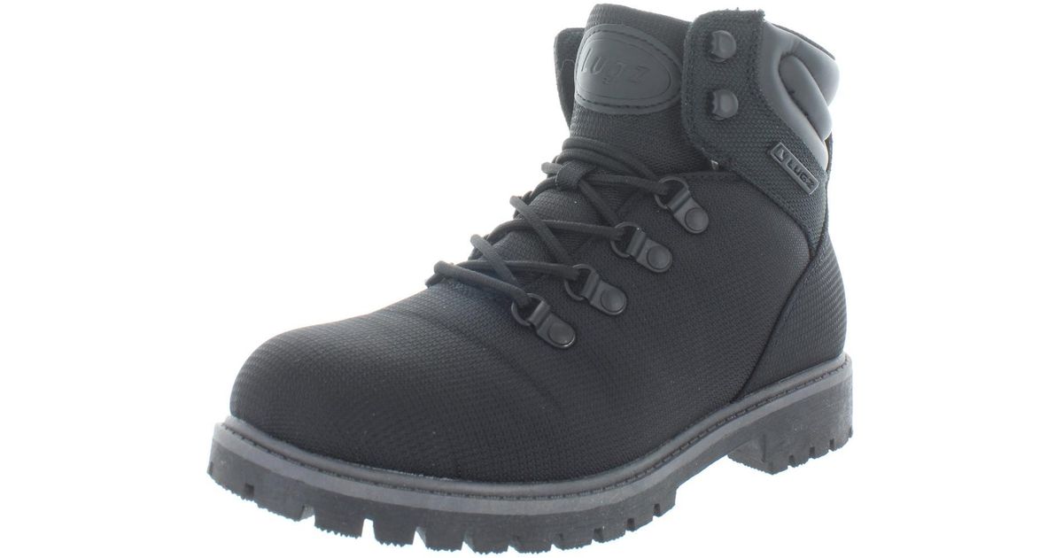 Lugz Grotto Ii Lace-up Lug Sole Ankle Boots in Gray | Lyst