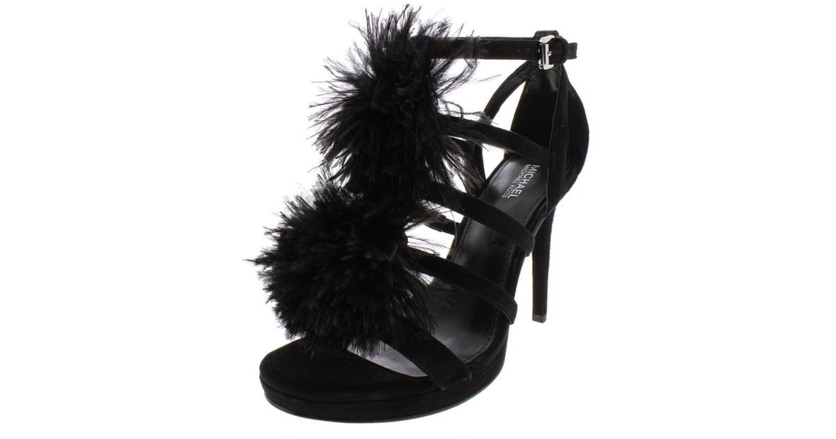 michael kors suede heels