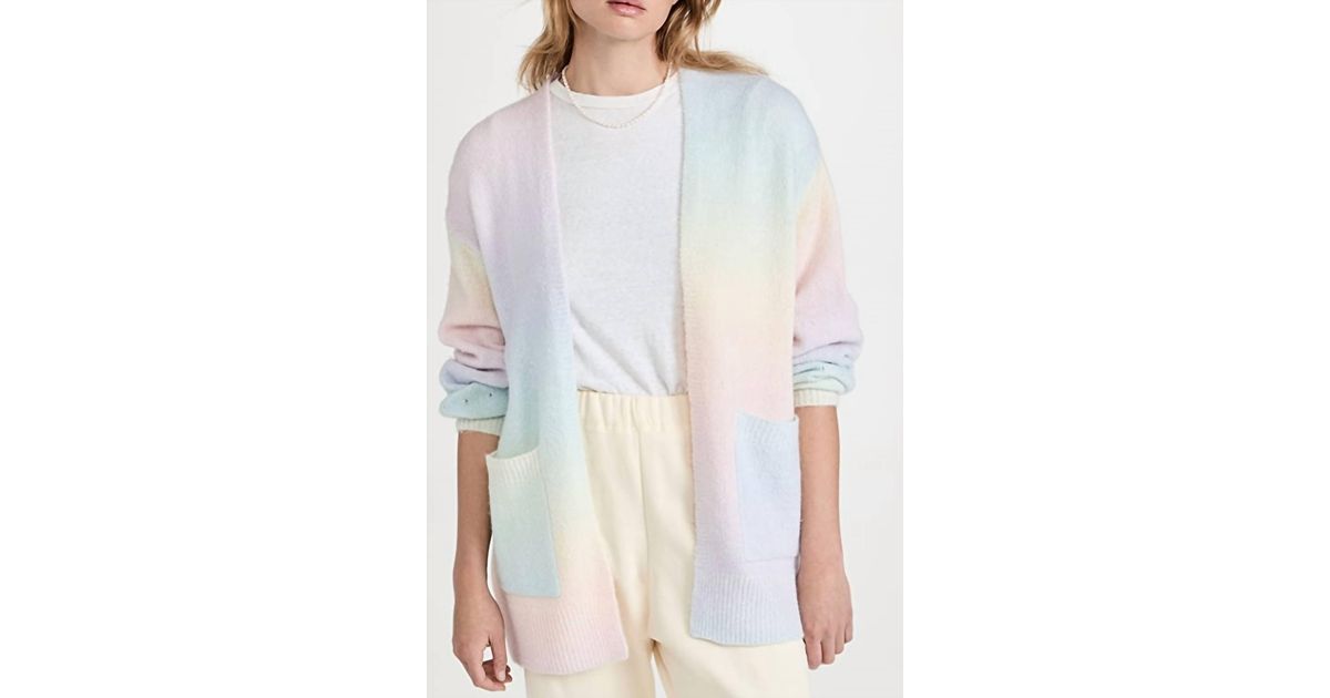 Splendid Eloise Cardigan in White | Lyst