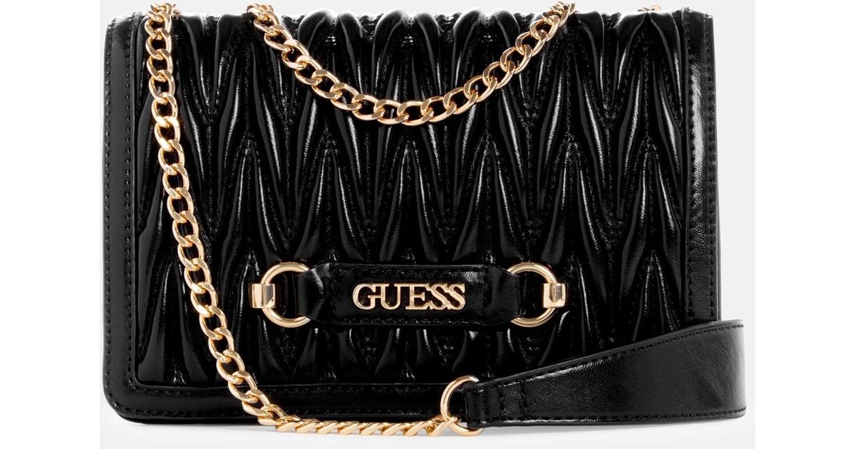 Guess brinkley quilted shoulder bag sale