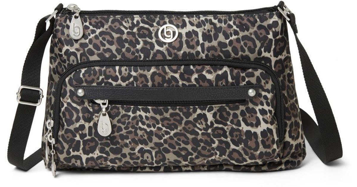 Baggallini El Paso Crossbody Bag in Tan/Black Cheetah (Black) Lyst
