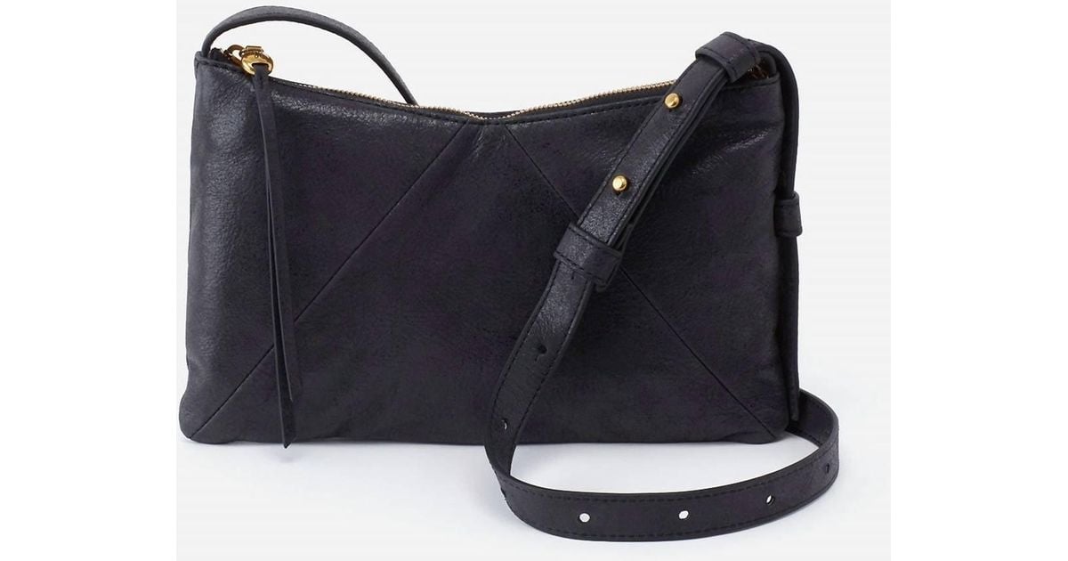 Hobo International Leather Paulette Small Crossbody Bag I in Black