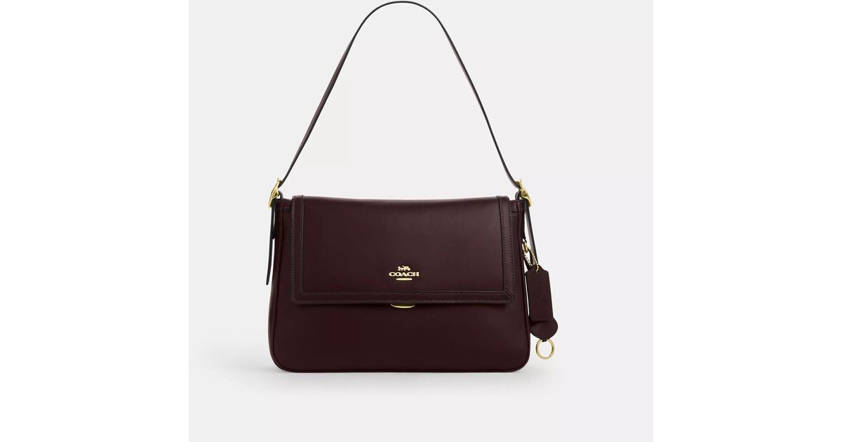 COACH Etta Flap Bag in Purple Lyst