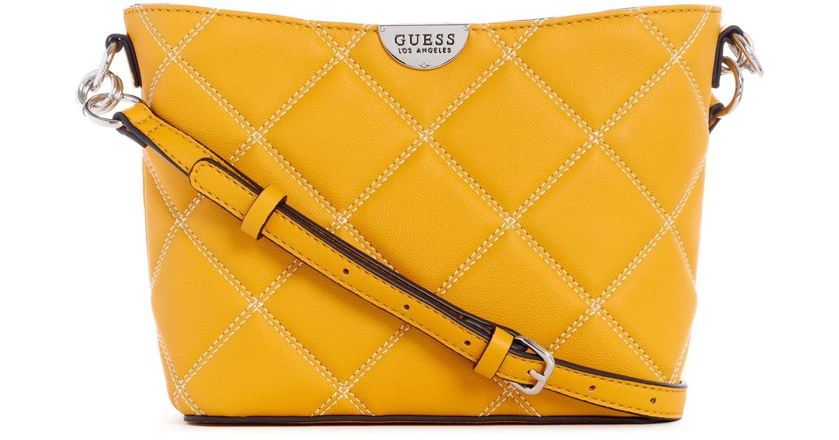 Guess Factory Boonville Crossbody in Yellow | Lyst