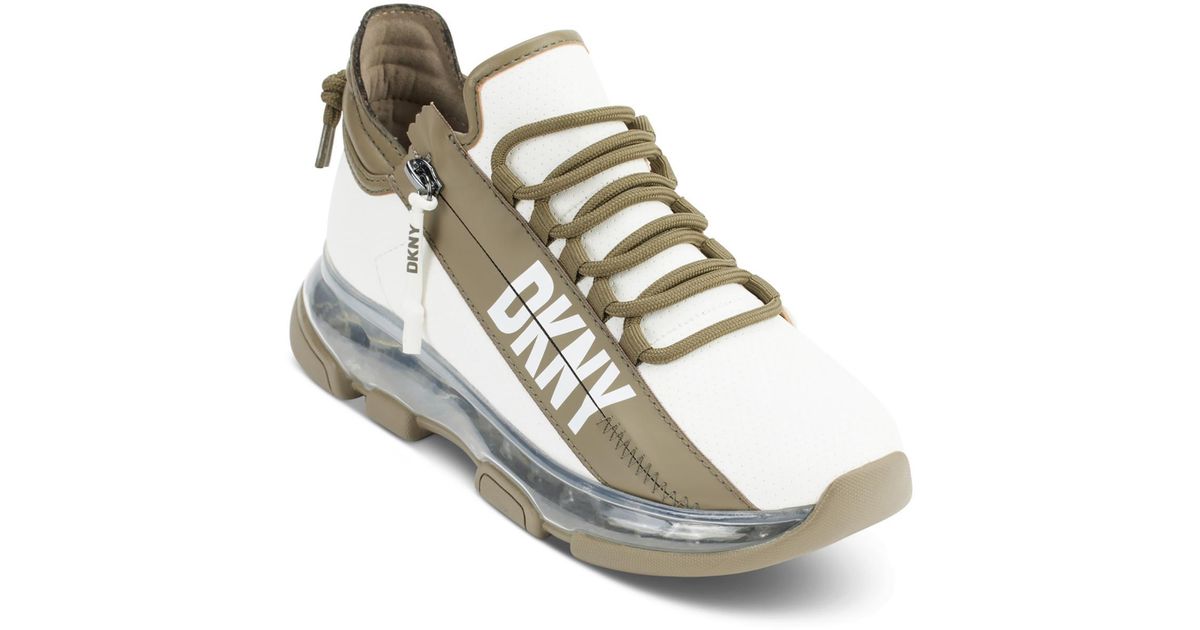 DKNY ARISELLE LACE UP - Sneakers laag - chino/taupe
