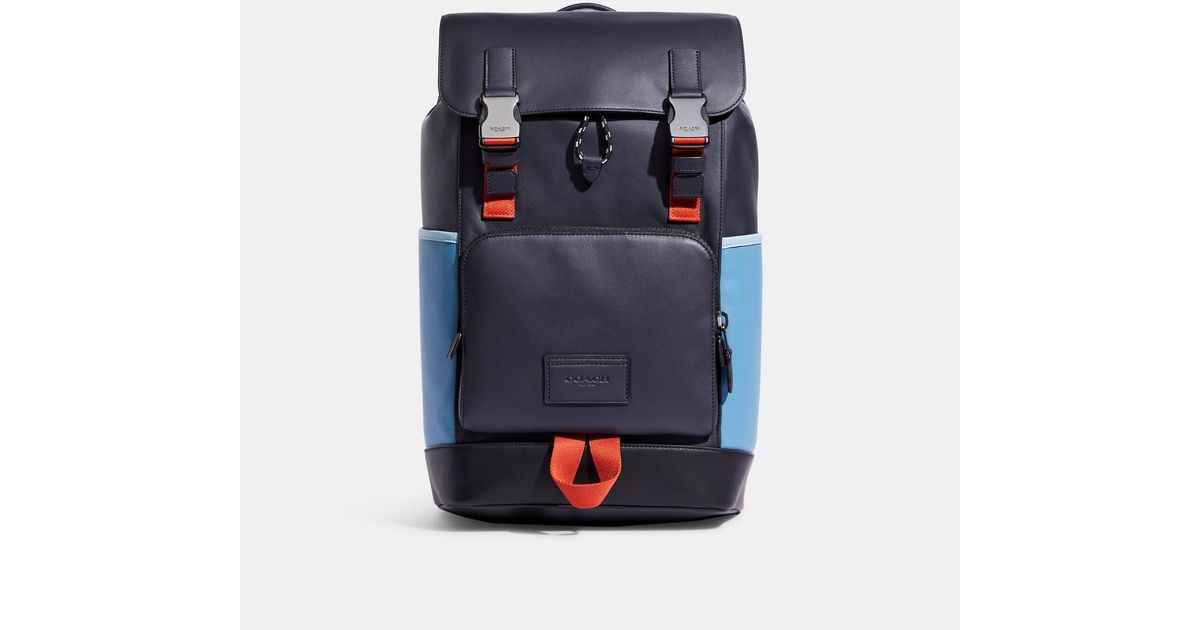 Coach Outlet Track Backpack In Colorblock in Blue | Lyst