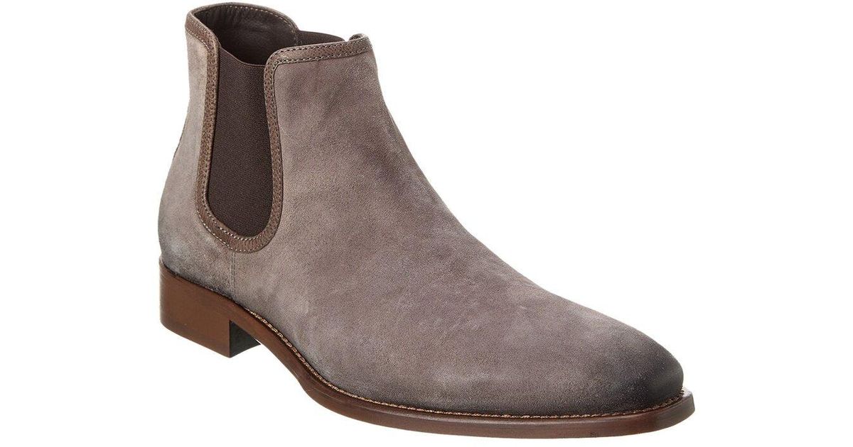 Johnston & Murphy Cormac Suede Chelsea Boot in Brown for Men | Lyst