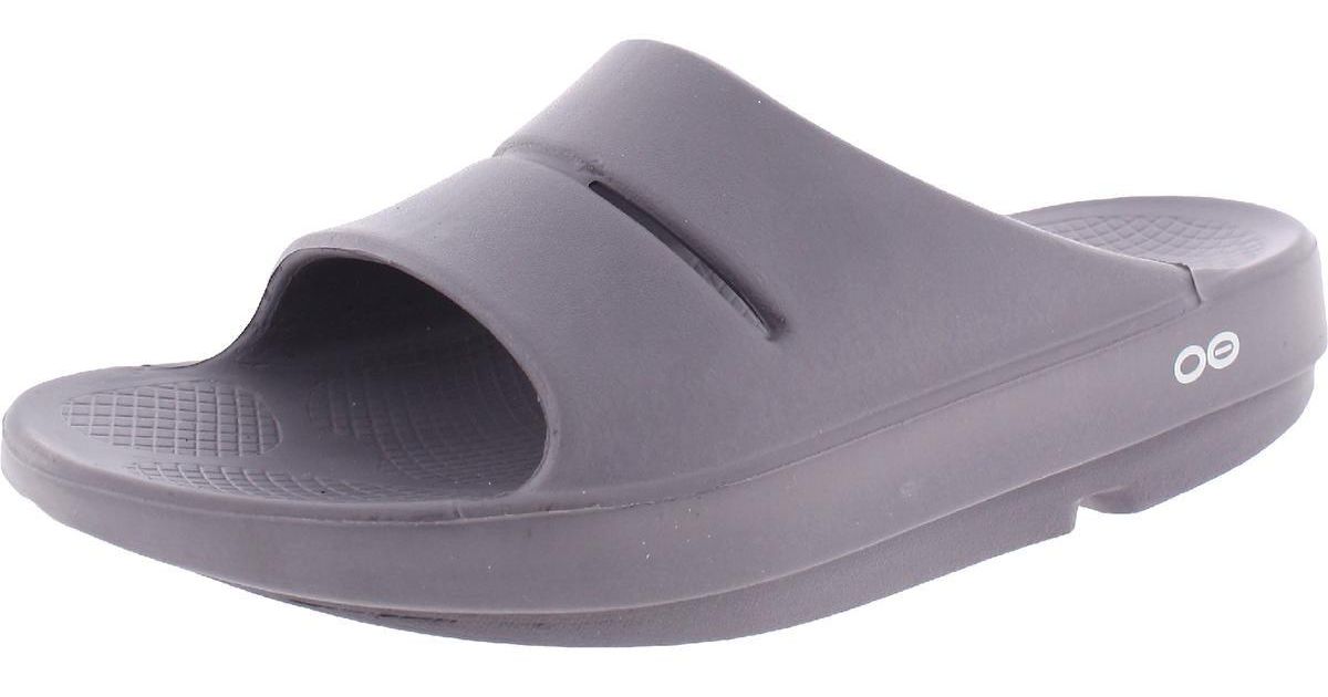 OOFOS Textured Sport Slide Sandals in Purple for Men Lyst