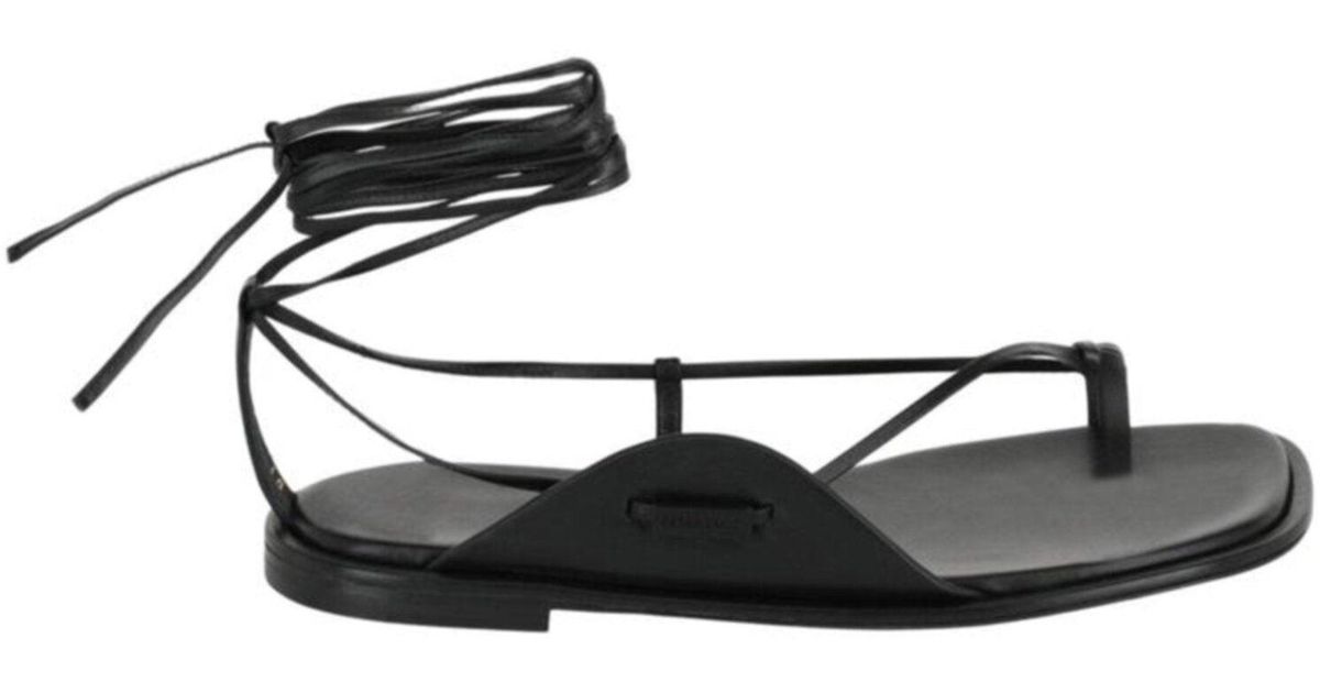 Ferragamo Golia Leather Sandals Black Mens Ferragamo: Black Gancini Ornament Slide Sandals | SSENSE main image 3