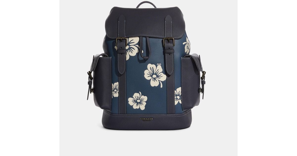 Coach Outlet Hudson Backpack With Aloha Floral Print in Blue | Lyst