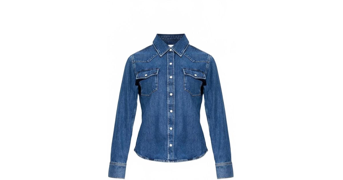 FRAME The Classic Denim Shirt in Blue | Lyst