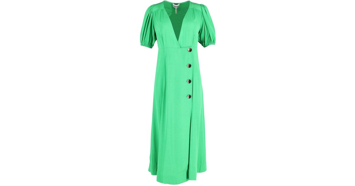 Ganni Wrap Dress Green Midi Dress Ganni Green Wrap Dress Crepe Dress Ganni Wrap Dress Ganni Wrap Dress Green Midi Dress Ganni Green Wrap Dress Crepe Dress Ganni Wrap Dress