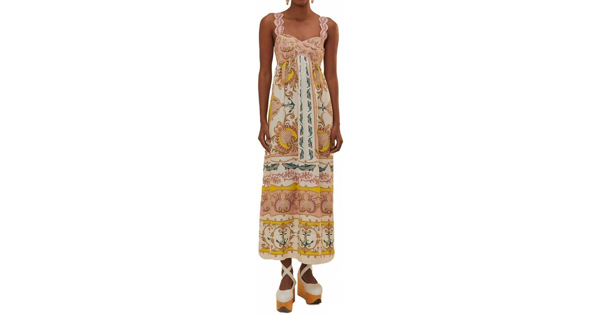 knee length dresses for ladies Multicolor Rio Mosaic Sweetheart Neck Maxi Dress main image 1