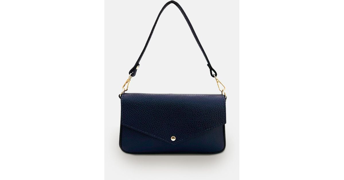 Apatchy London The Munro Leather Shoulder Bag in Blue Lyst