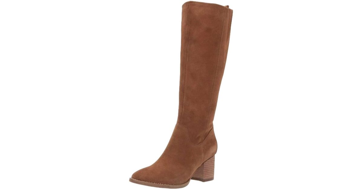 Blondo Nikki Waterproof Boot Medium Width In Camel Suede in