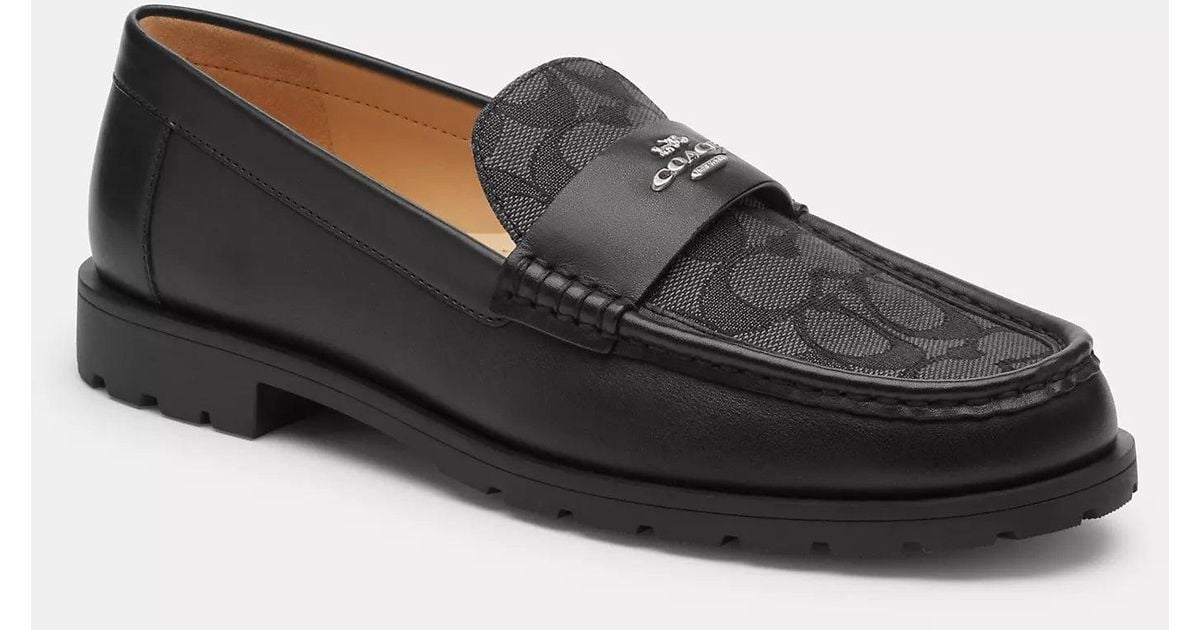 COACH Janie Loafer in Black | Lyst