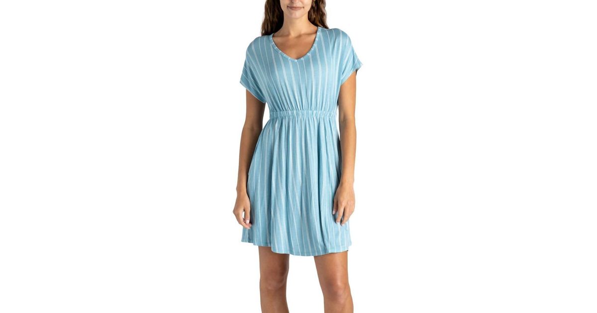 DM Merchandising Boardwalk Mini Dress in Blue | Lyst