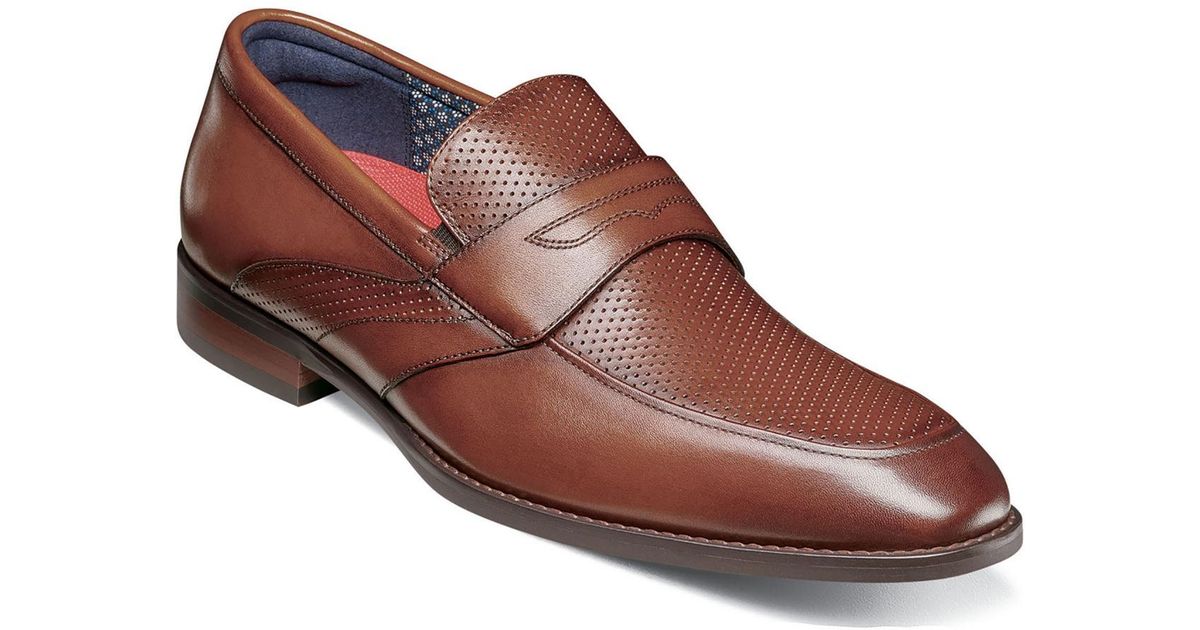 STACY ADAMS Mens Quincy Slip-On Loafers - Suede Moc Toe With Memory Foam Comfort