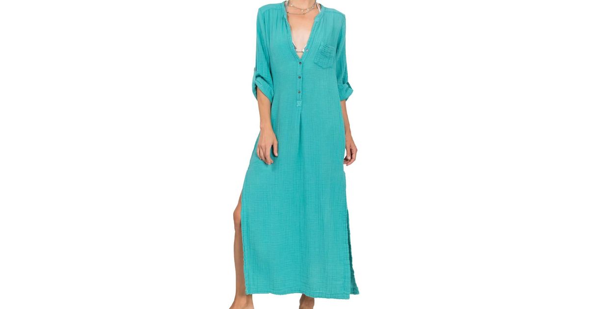 EVERYDAY RITUAL Tracey Dress I in Blue Lyst