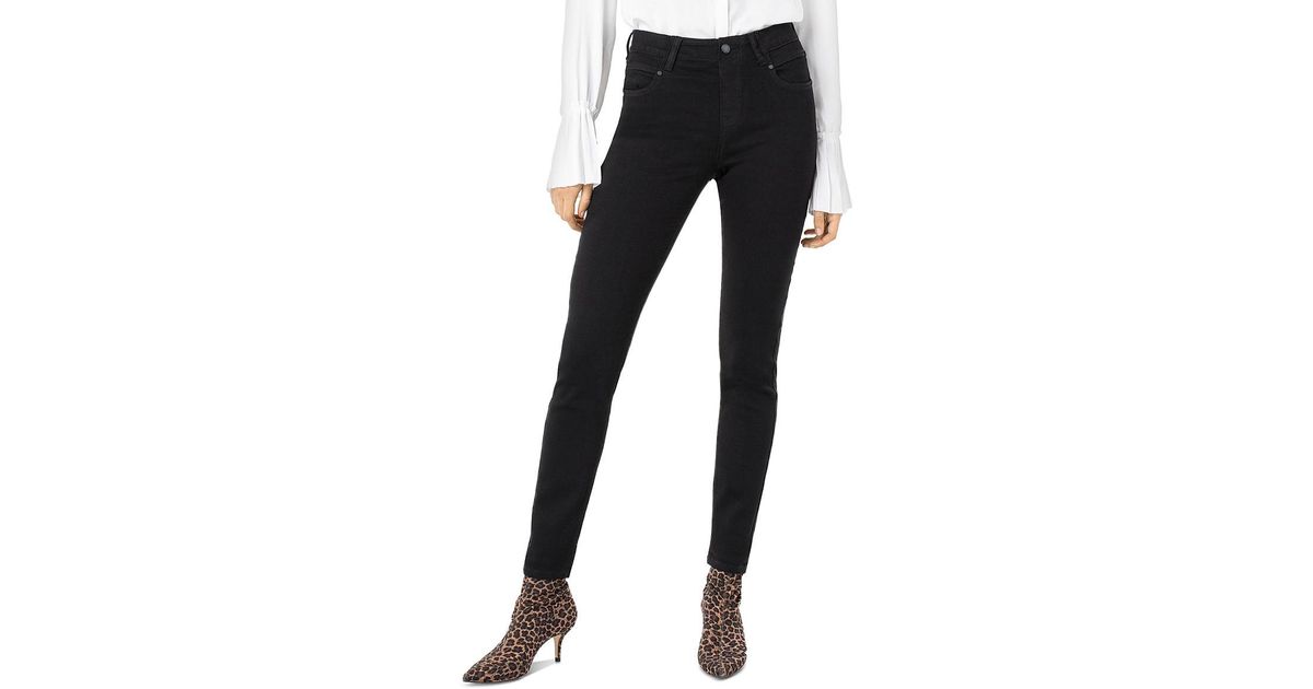 Liverpool Jeans Company Gia Denim High Rise Skinny Jeans in Black | Lyst