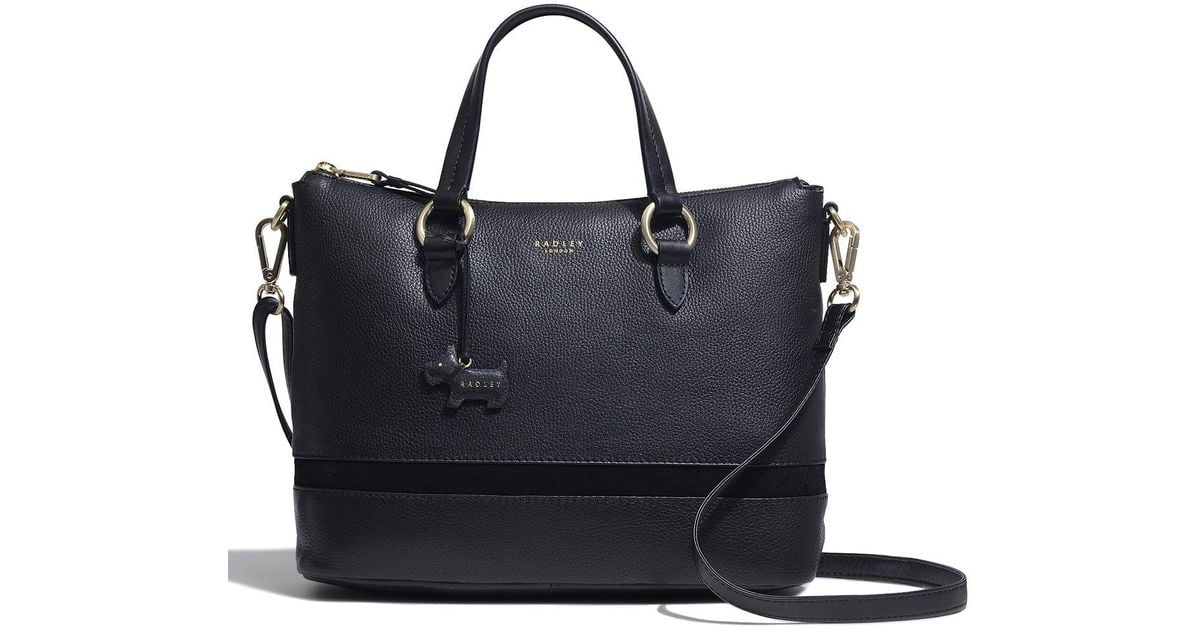 Radley Eel Alley Large Zip Top Satchel in Black Lyst