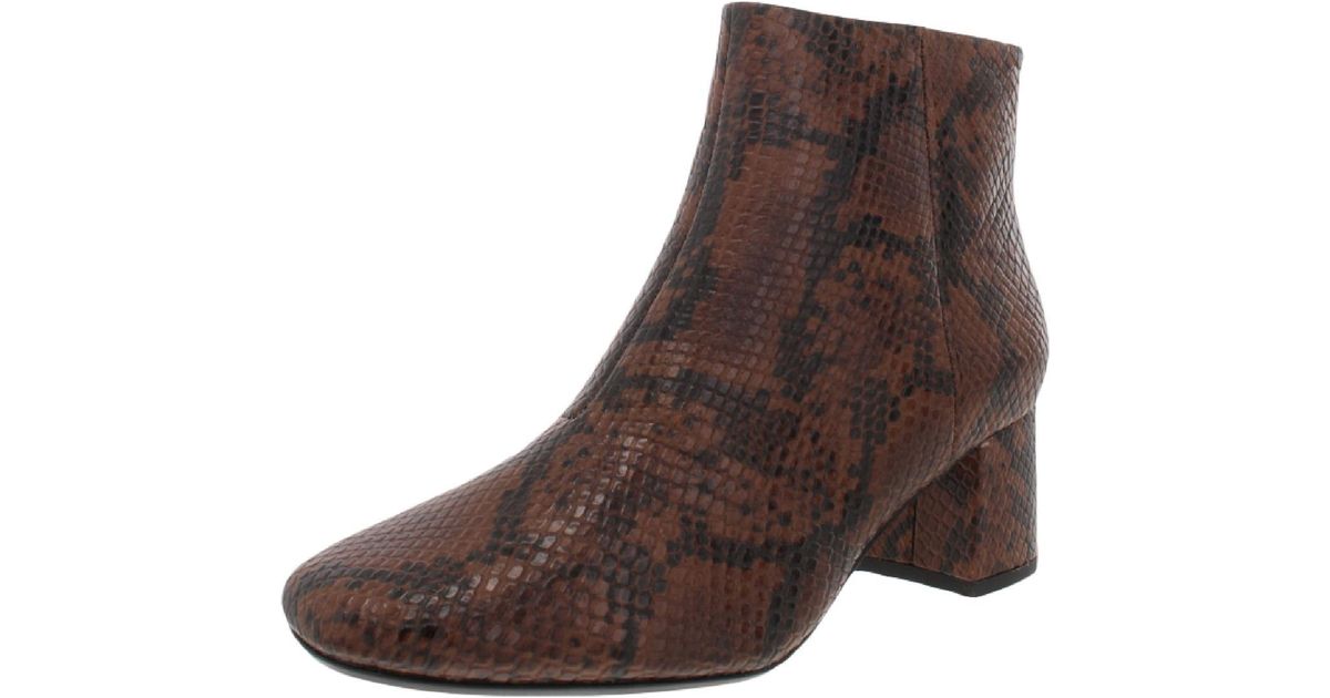 clarks animal print ankle boots