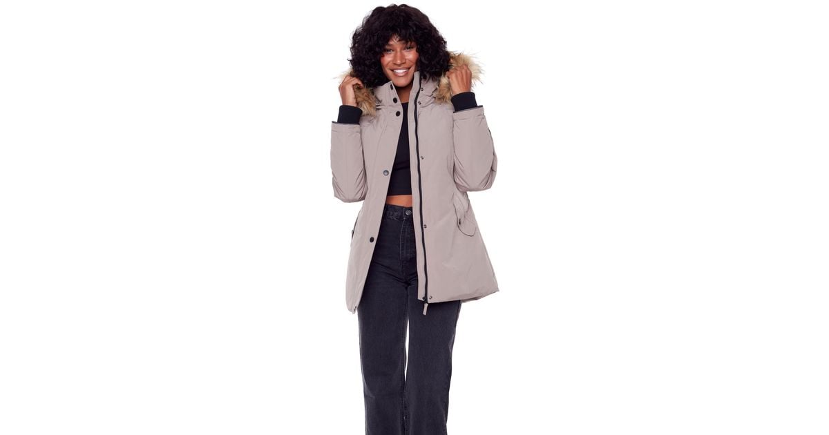 Alpine North Glacier Vegan Down (Recycled) Parka in Gray | Lyst