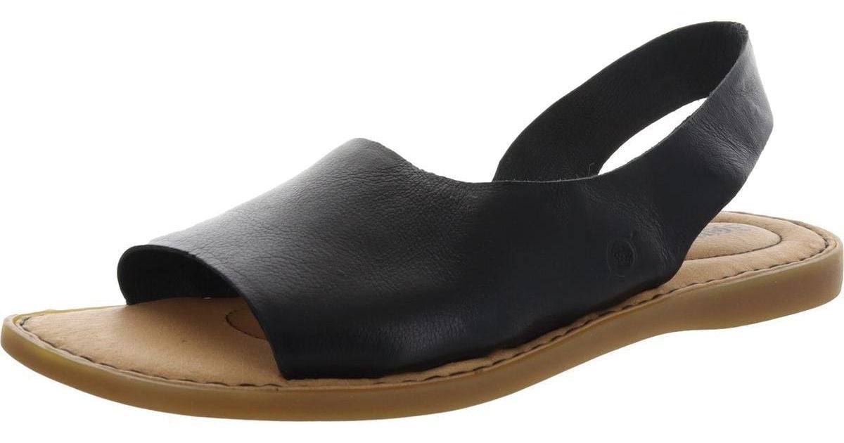 Born Inlet Suede Slip On Slingback Sandals in Black Lyst