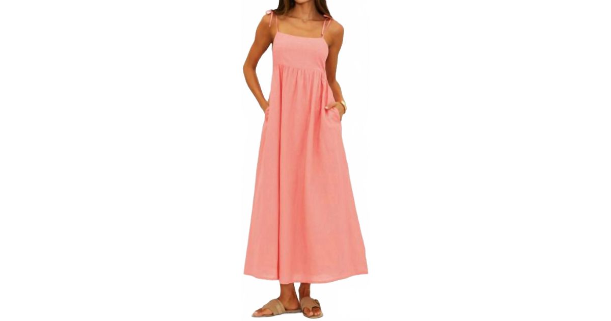 Beach Riot Valory Maxi Dress in Pink | Lyst