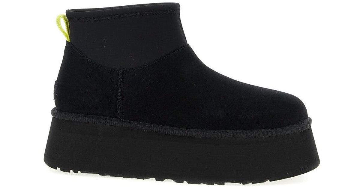 UGG Classic Mini Dipper' Ankle Boots in Black Lyst