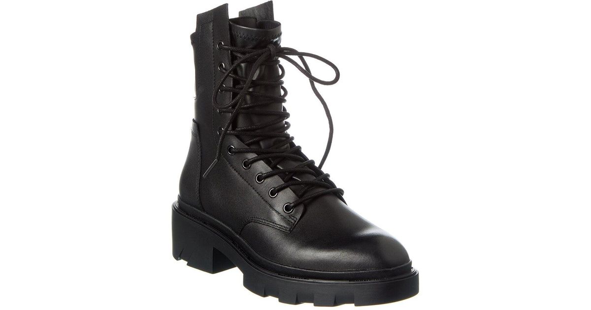 Ash Maddox Leather Boot in Black | Lyst
