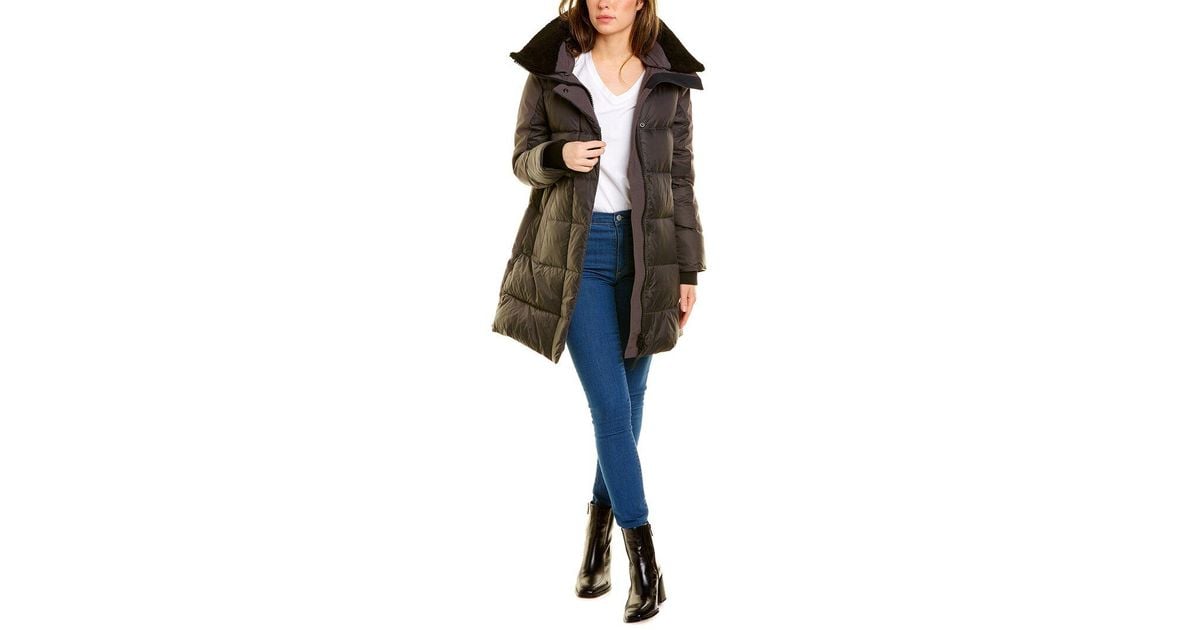 Canada Goose Altona Black Label Leathertrim Down Parka in Brown Lyst