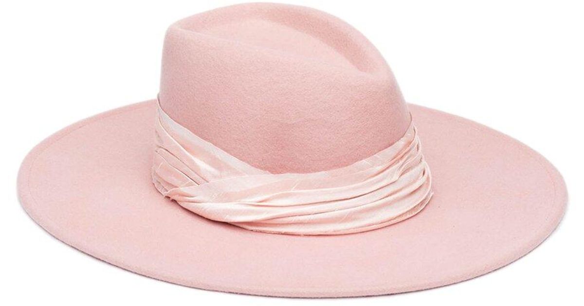 Eugenia Kim Harlowe Wool & Silk Hat in Pink | Lyst