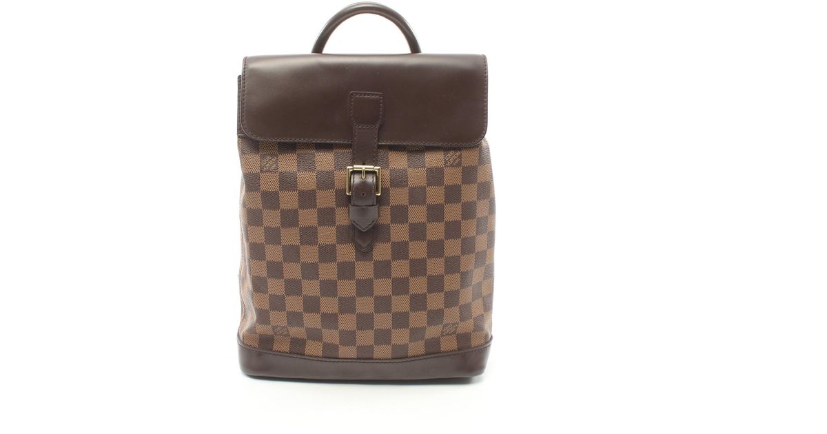 Louis Vuitton Soho Damier Ebene Backpack Rucksack Pvc Leather In Brown Lyst 