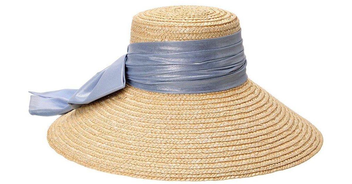 Eugenia Kim Mirabda Straw Hat in Blue | Lyst
