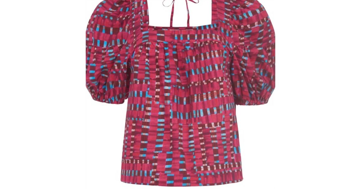 Marie Oliver Vai Top in Red | Lyst