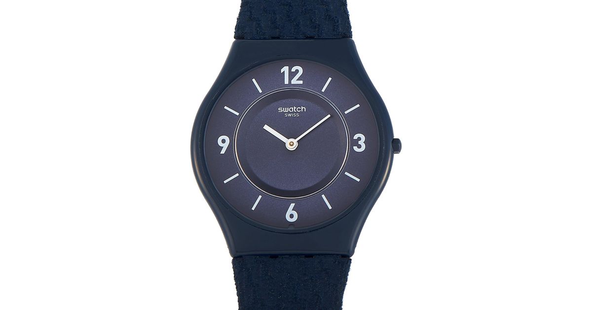 Swatch Skin Classic Blaumann Dark Blue Watch Sfn123