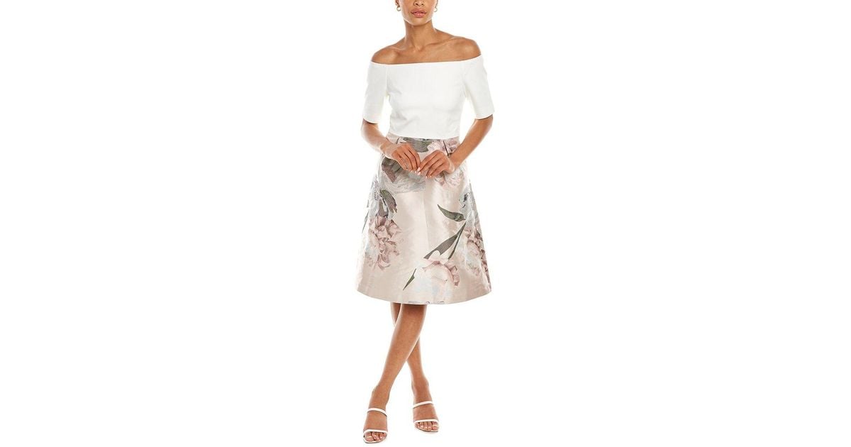 Ted Baker Cathiey Aline Dress in White Lyst