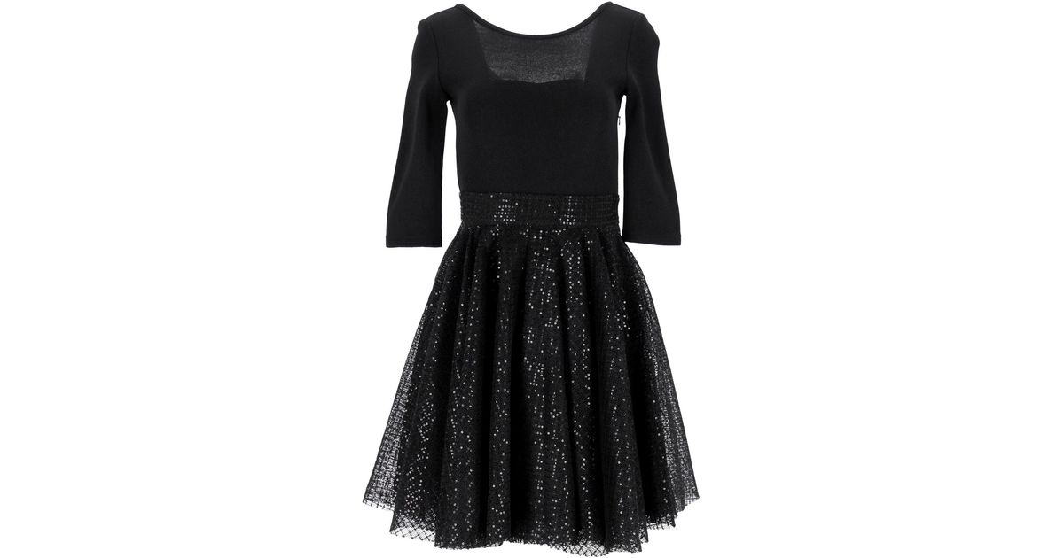 Mae Wrap Skirt - Black Sequin