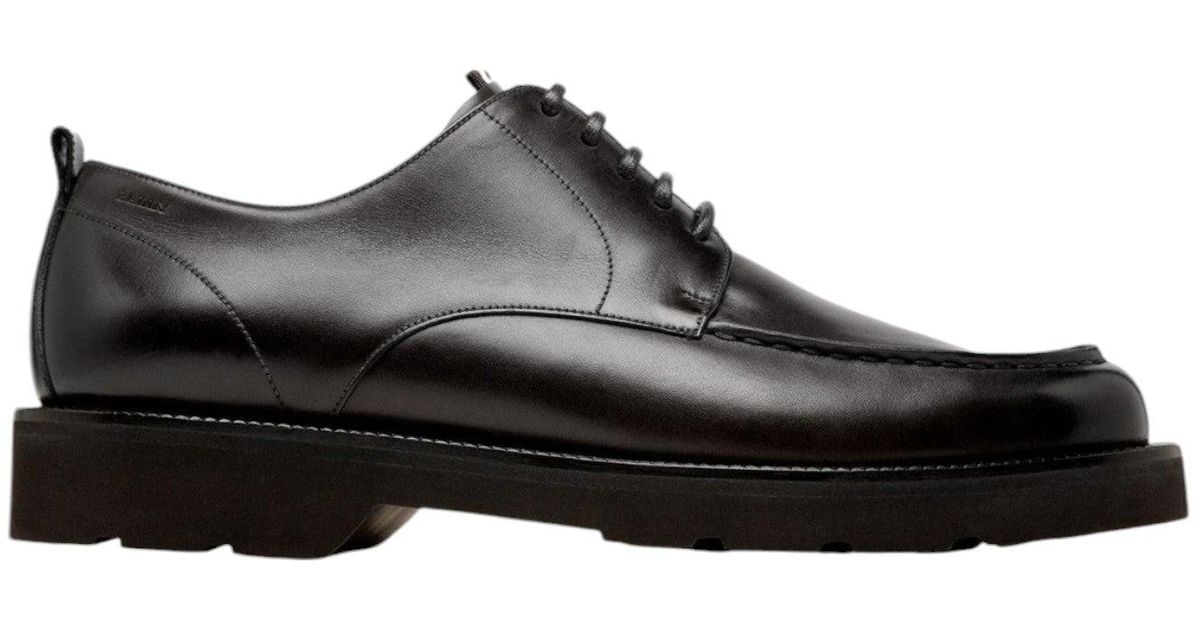 Bally Norber 6239800 Calf Leather Derby Shoes in Black for 