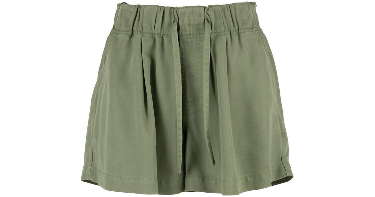 Kut From The Kloth Bronte Drawstring Shorts In Olive in Green | Lyst