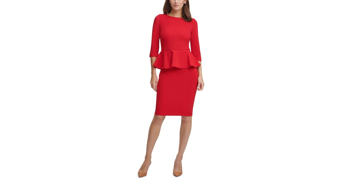 Ck red dress outlet