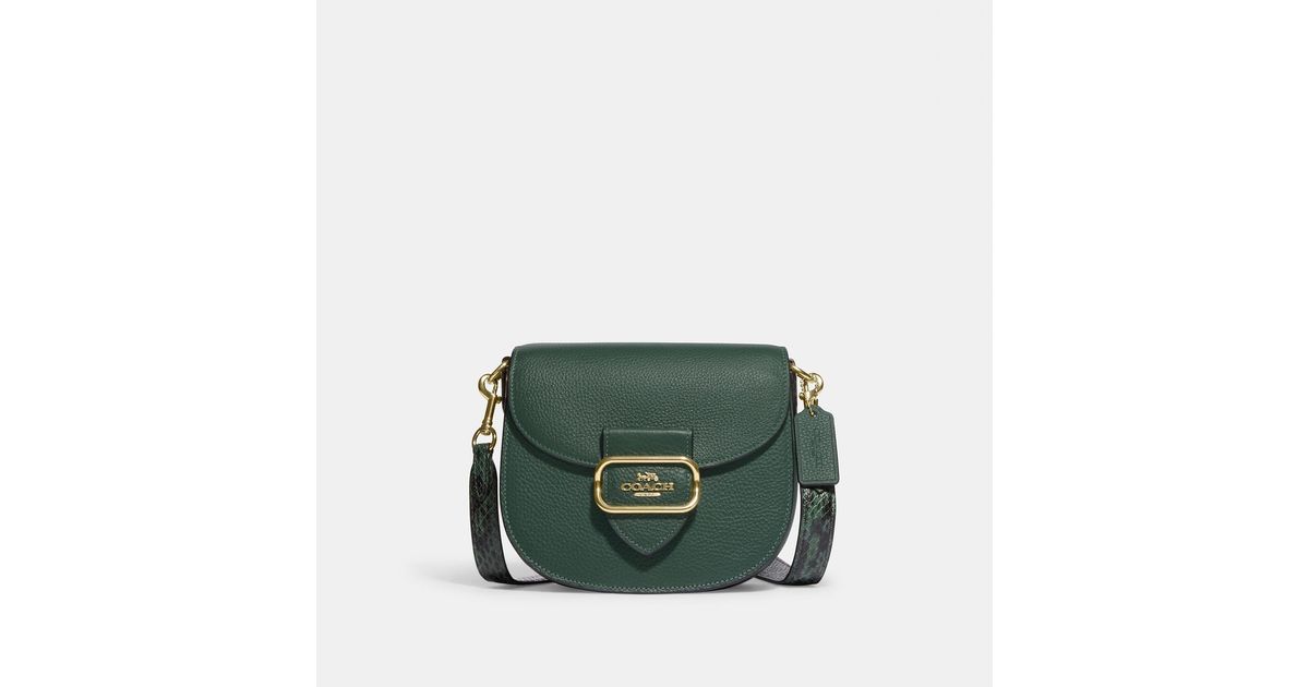 Coach Outlet Saddle Bag in Green Lyst