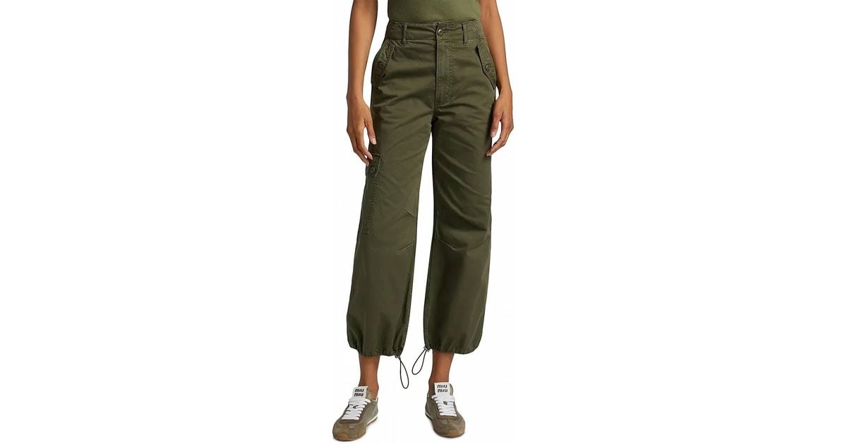 Veronica Beard Mandy Parachute Pants in Green | Lyst