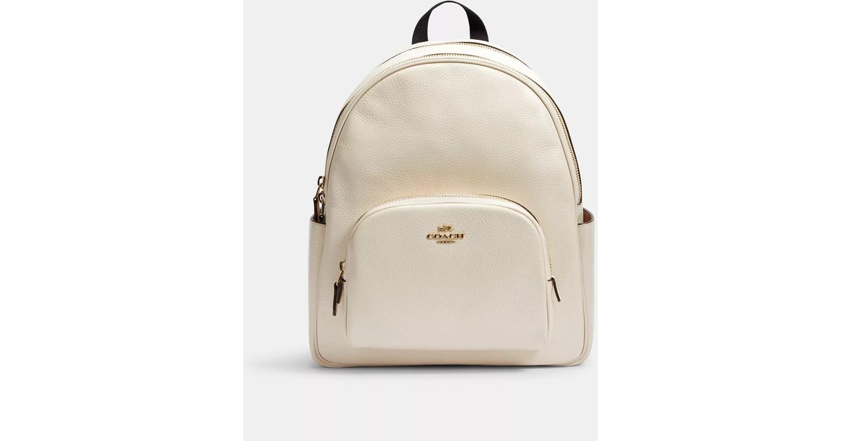COACH Court Backpack in Natural | Lyst