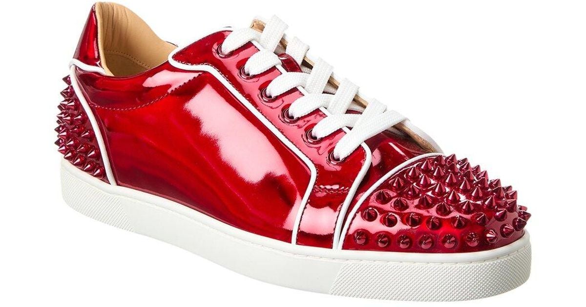 Christian Louboutin Men's Seavaste 2 Red Sole Low-Top Sneakers