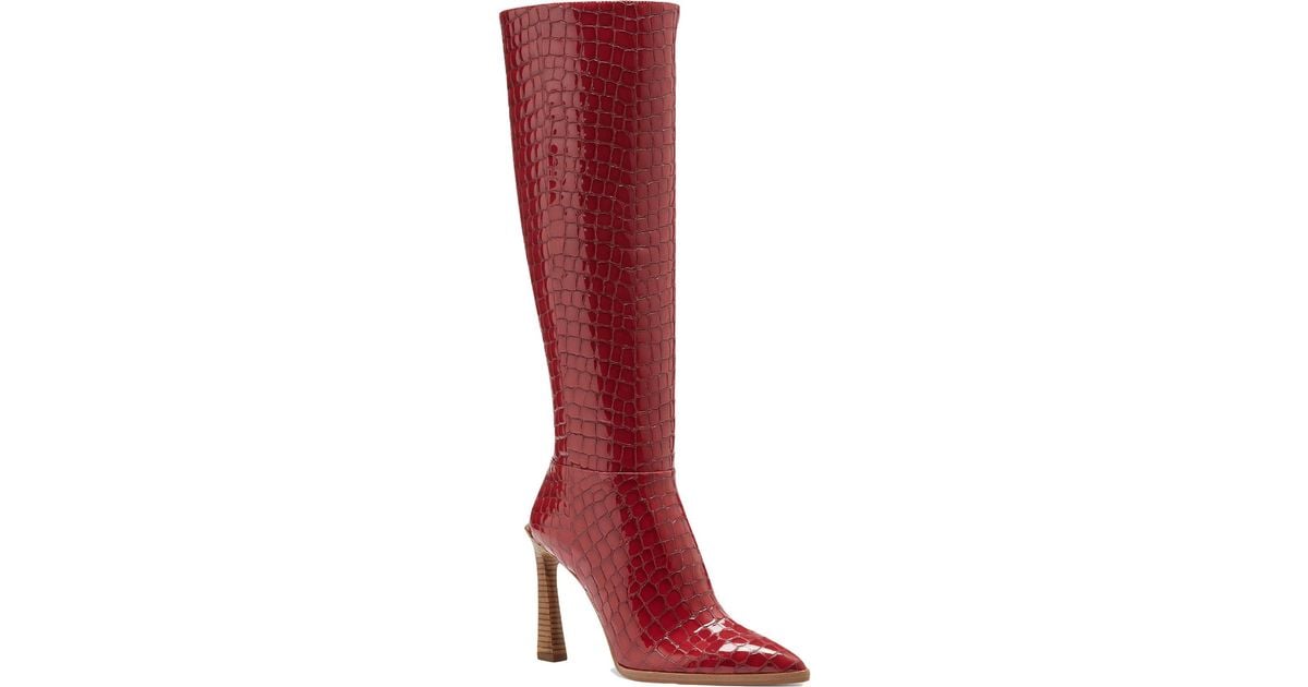 Vince Camuto Pelsna Knee high Boots in Red Lyst